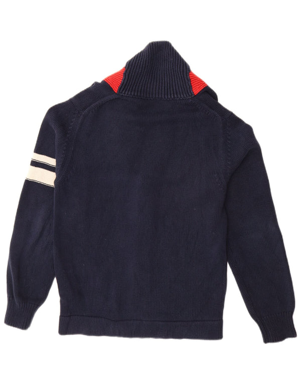 FRED PERRY Herre cardigan sweater Medium Marineblå Colourblock Bomuld