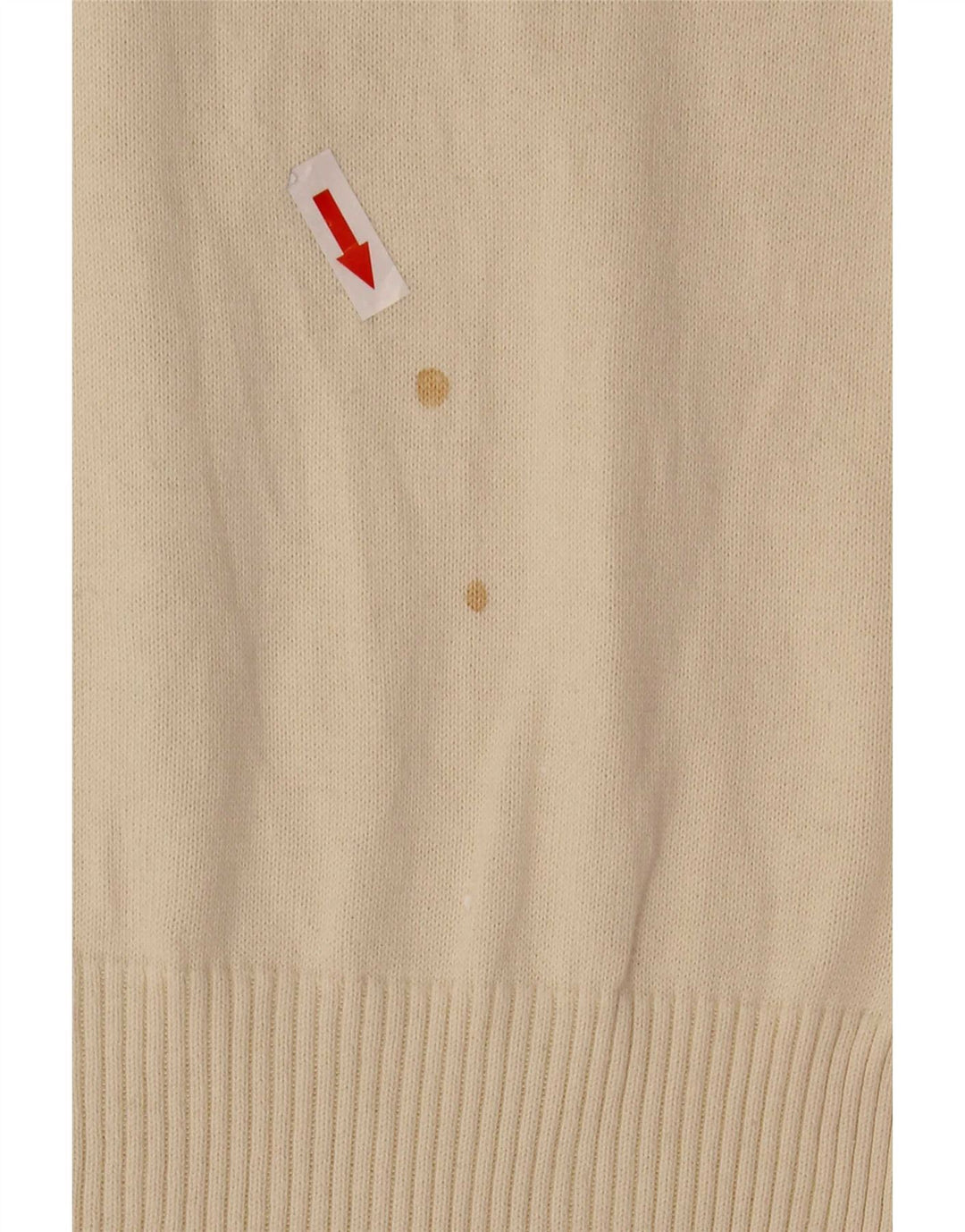 Levi's Dame V-hals sweater UK 12 Medium Off White