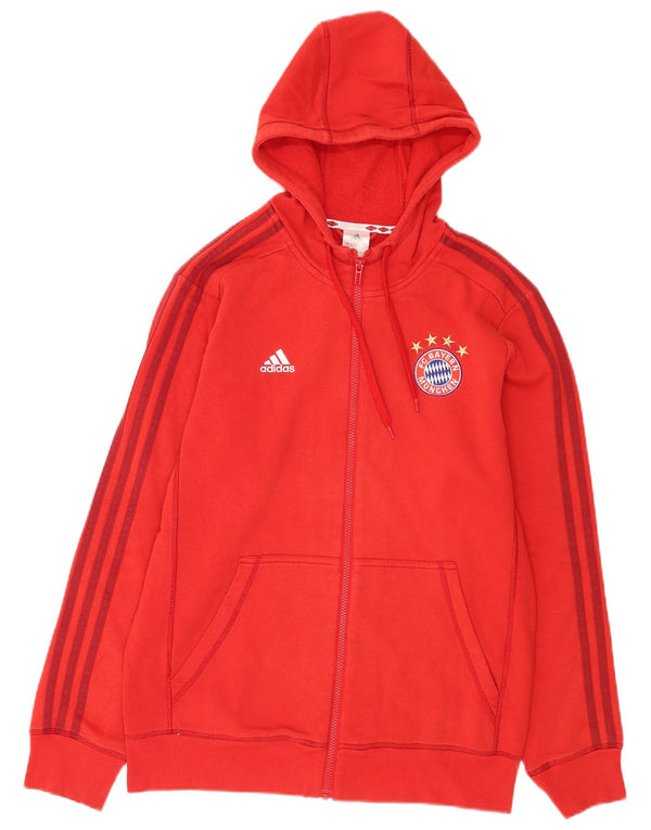 Adidas Herre FC Bayern Munchen Hættetrøje med lynlås Medium Rød Bomuld