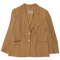 Herno Dame 2 Button Blazer Jacket IT 50 XL Beige Uld