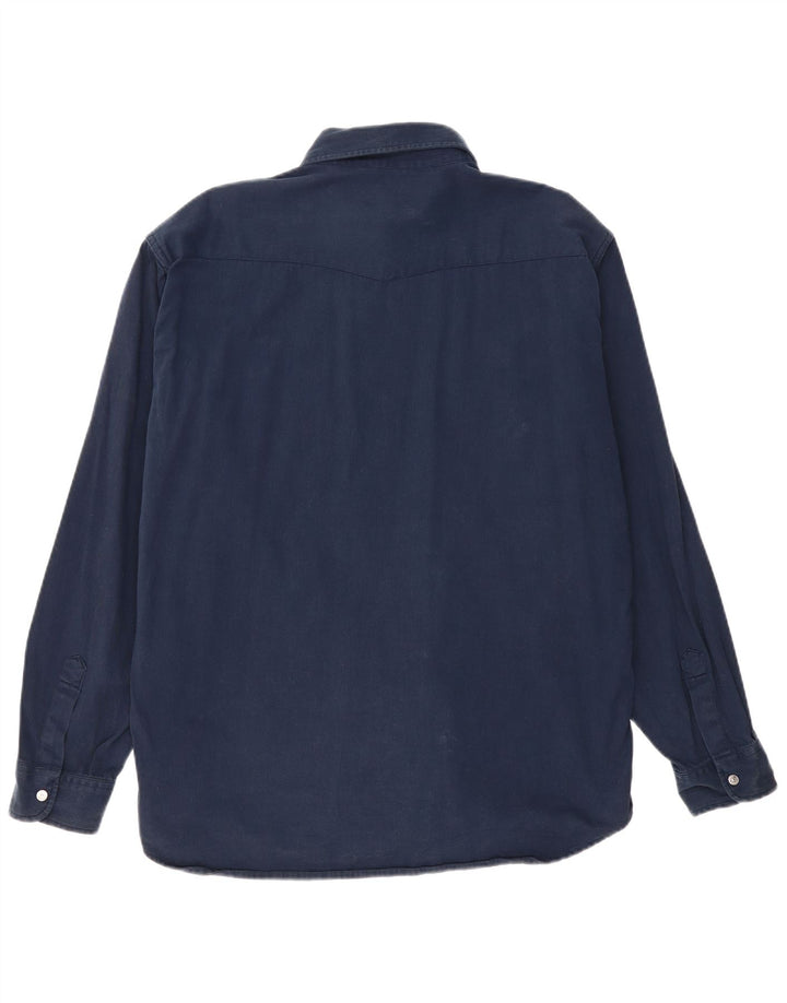 CARRERA herreskjorte XL marineblå bomuld