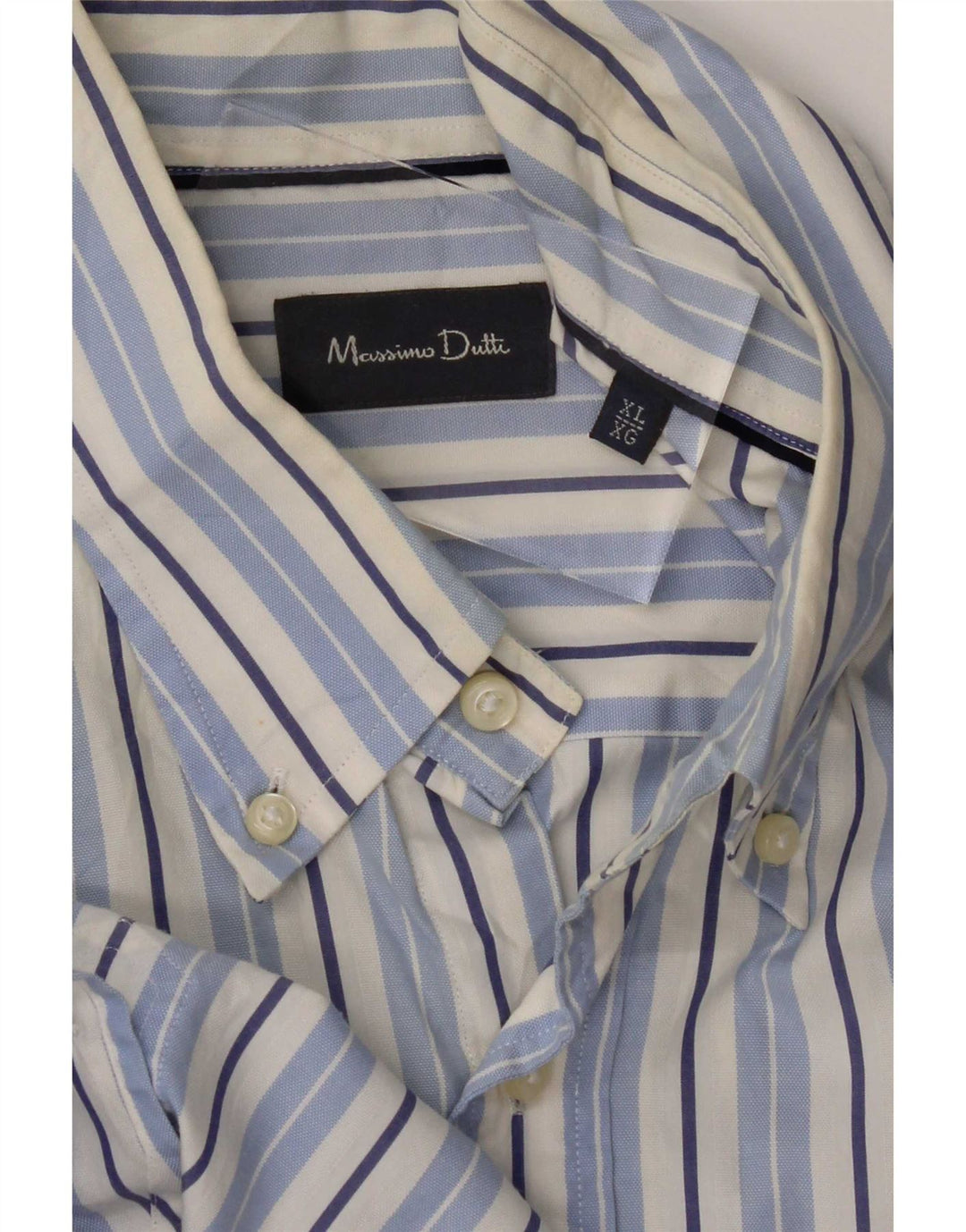 Massimo Dutti Herreskjorte XL Blå nålestribet