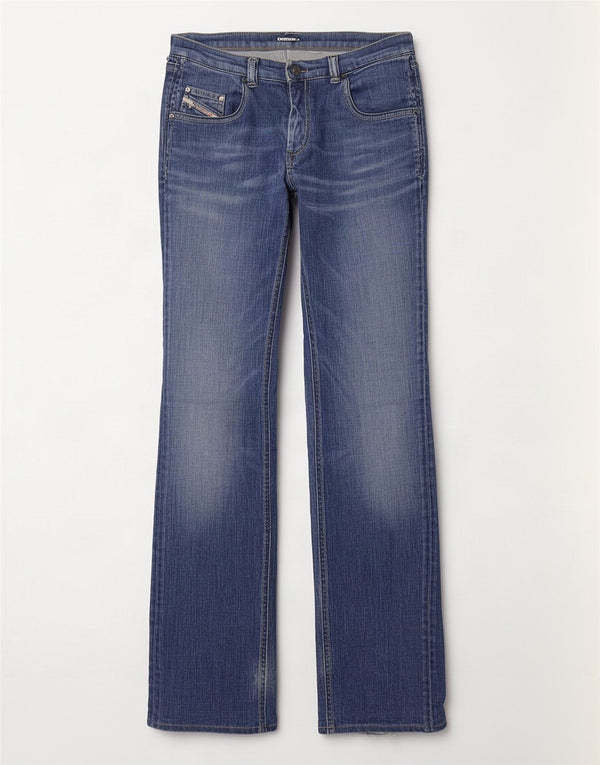 Diesel Womens Doozy Slim Jeans W30 L31 Blue Cotton