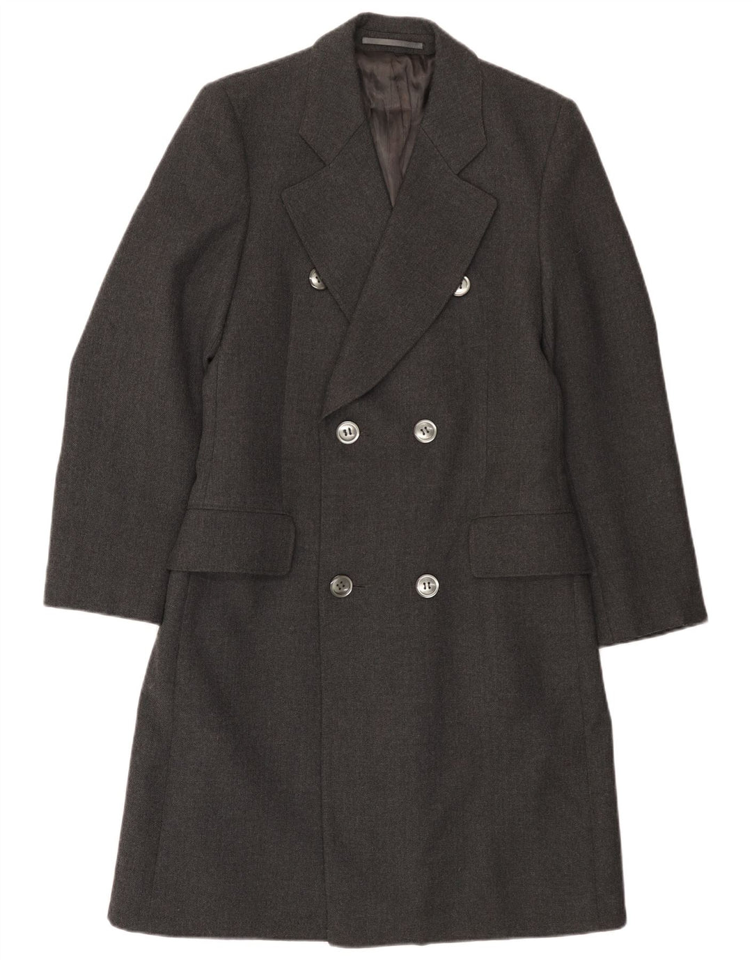 Vintage overfrakke til kvinder UK 10 Lille grå uld