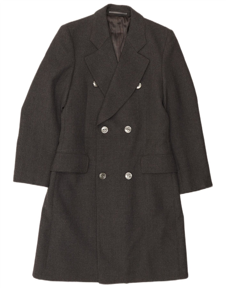 Vintage overfrakke til kvinder UK 10 Lille grå uld