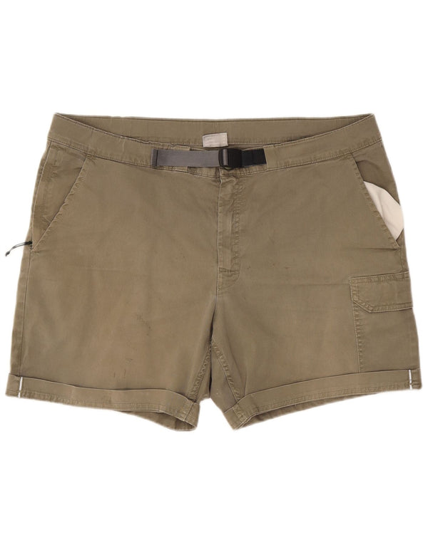 Columbia Active Cargo Shorts til mænd W38 XL Khaki Bomuld