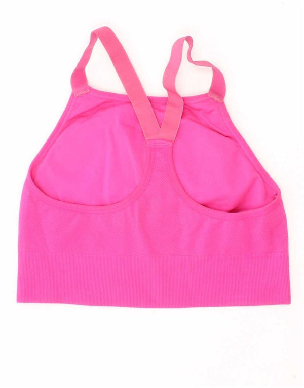 New Balance Womens Padded Sport Bra Top Medium Pink Sports