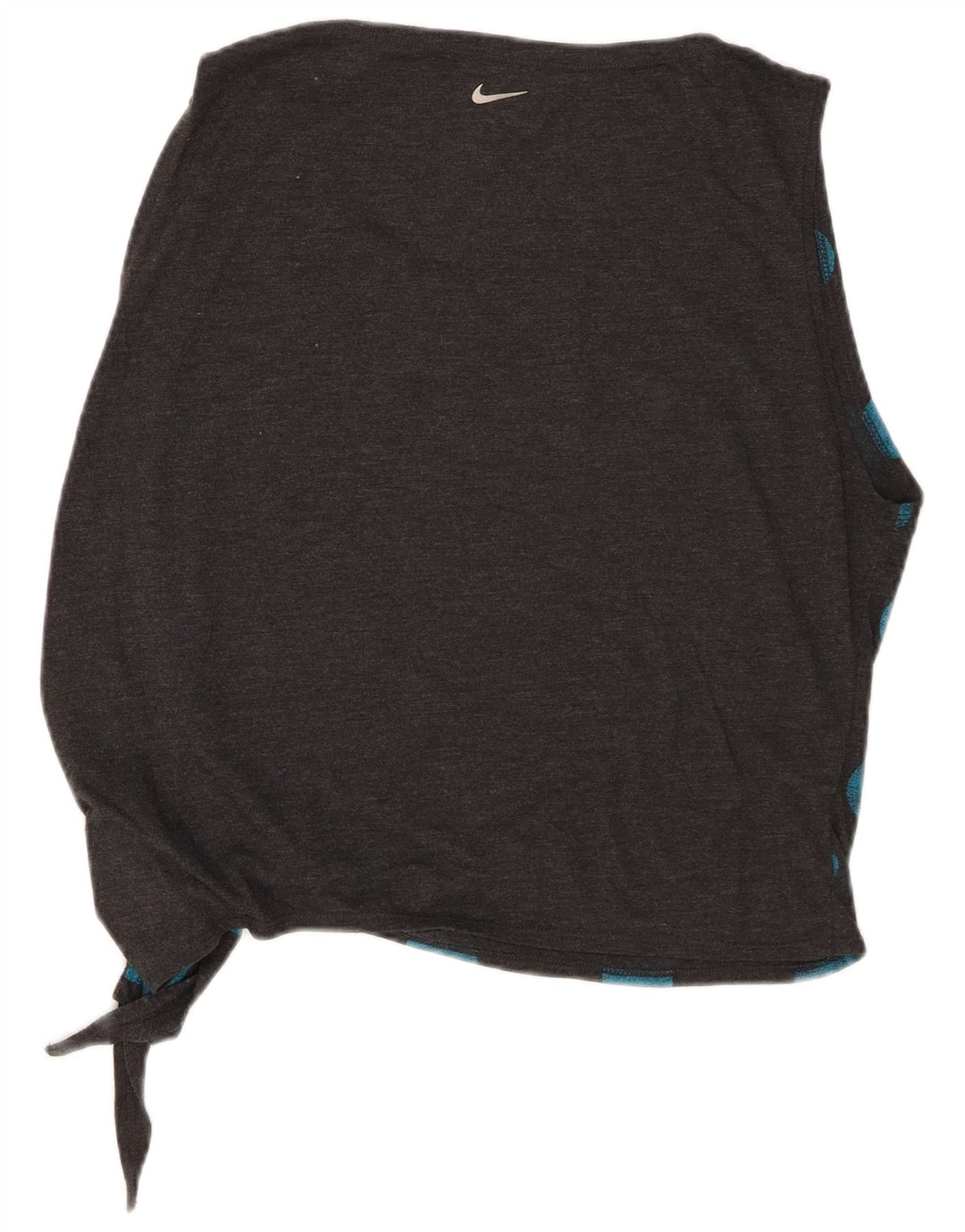 Nike Dame Dri Fit Grafisk Vest Top UK 14 Medium Grey Polka Dot Polyester