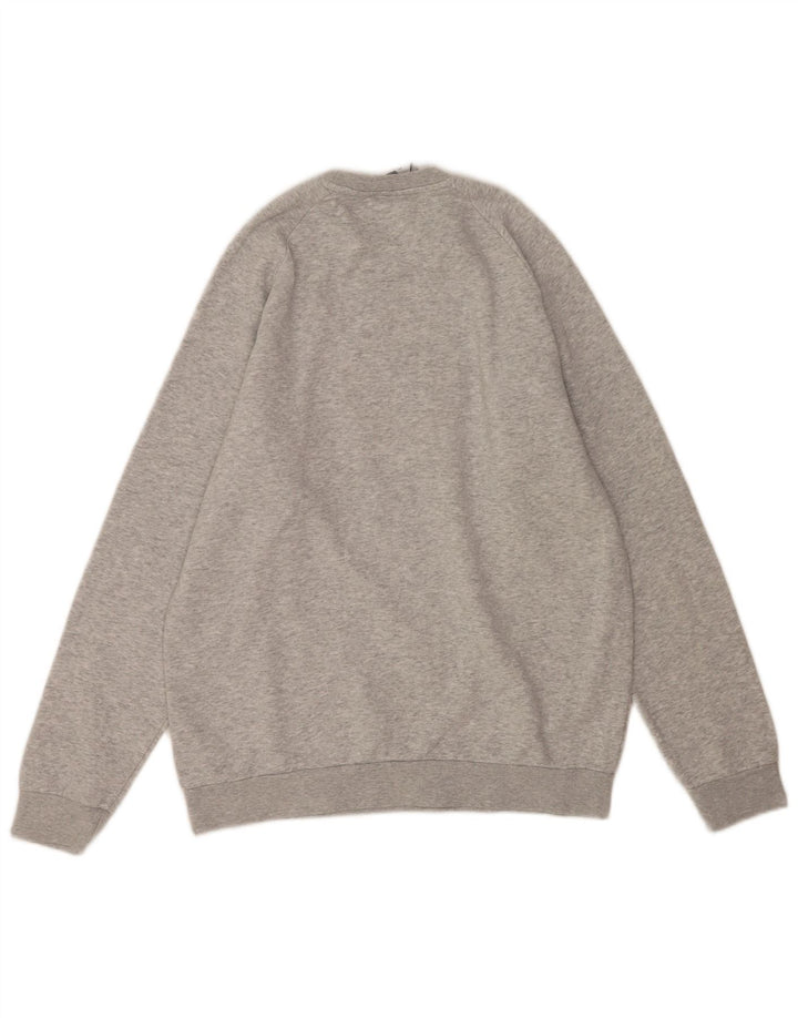 Adidas grafisk sweatshirt til mænd mellem grå bomuld