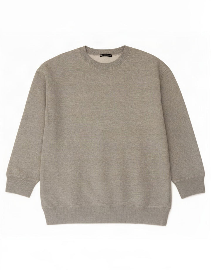 Zara Herre Sweatshirt Jumper Lille Grå Polyester