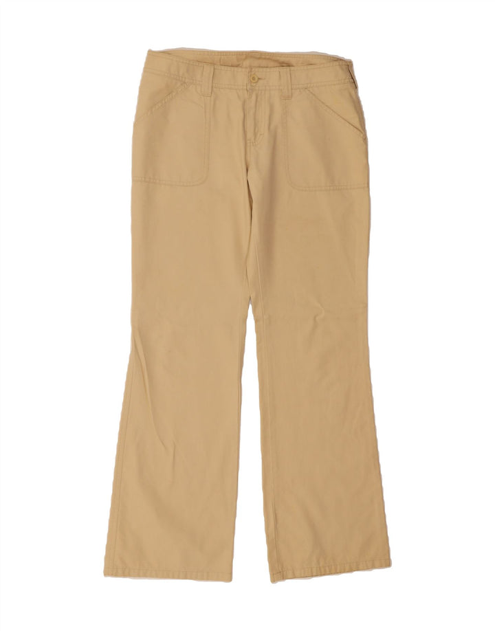 BENETTON Womens Bootcut Casual Trousers W32 L32 Yellow Cotton Vintage Benetton and Second-Hand Benetton from Messina Hembry 