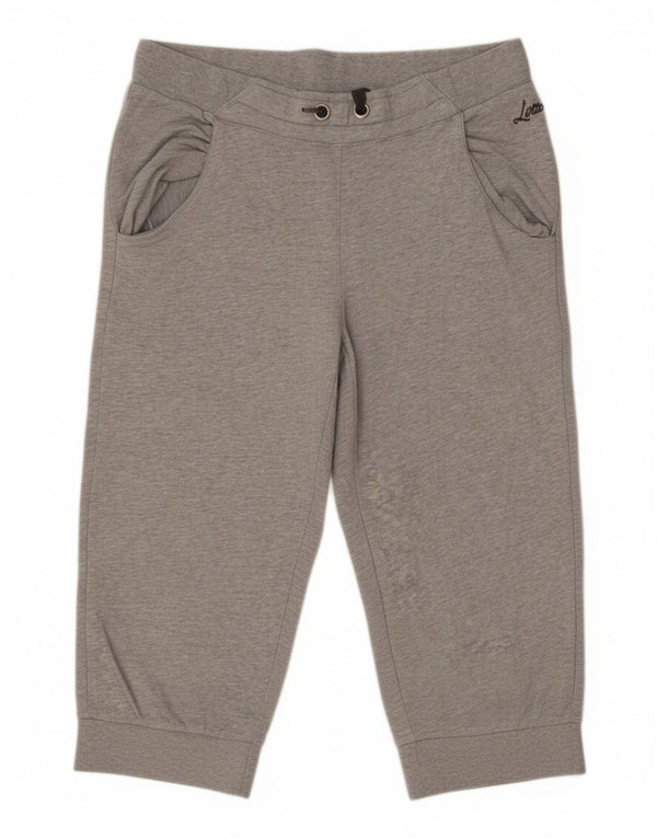 Lotto Womens Capri Tracksuit Trousers Joggers UK 12 Medium  Grey Flecked