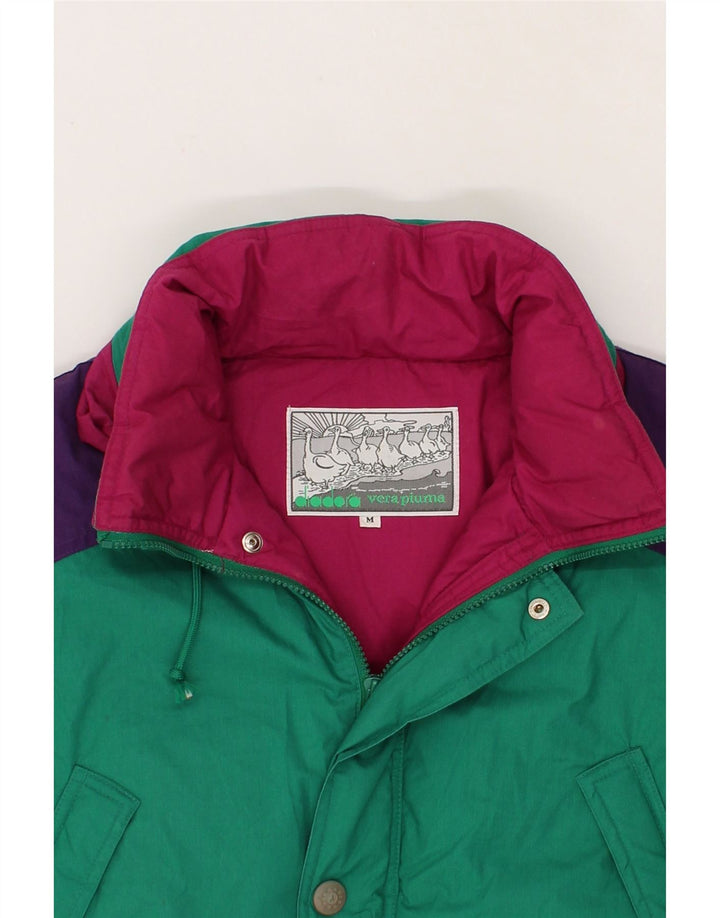DIADORA Polstret jakke til mænd UK 38 Medium Green Colourblock Polyester