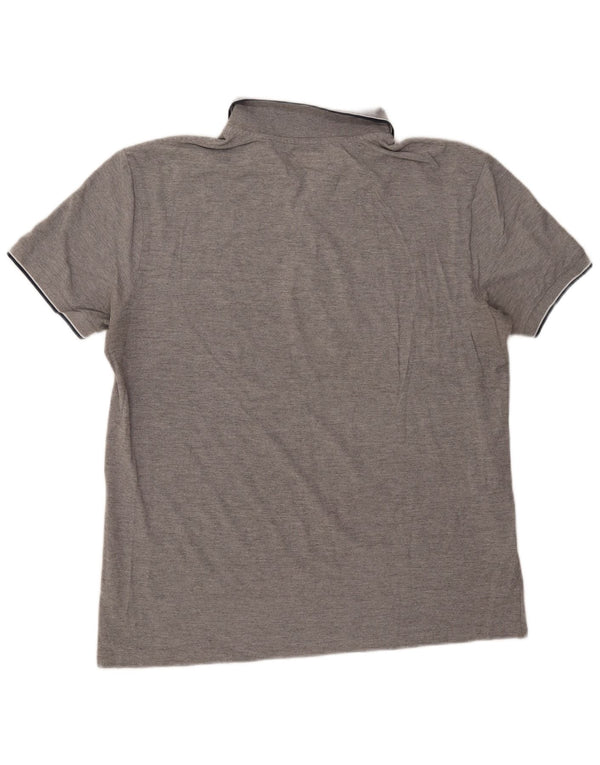 KAPPA Mens Polo Shirt 2XL Grey Flecked Cotton