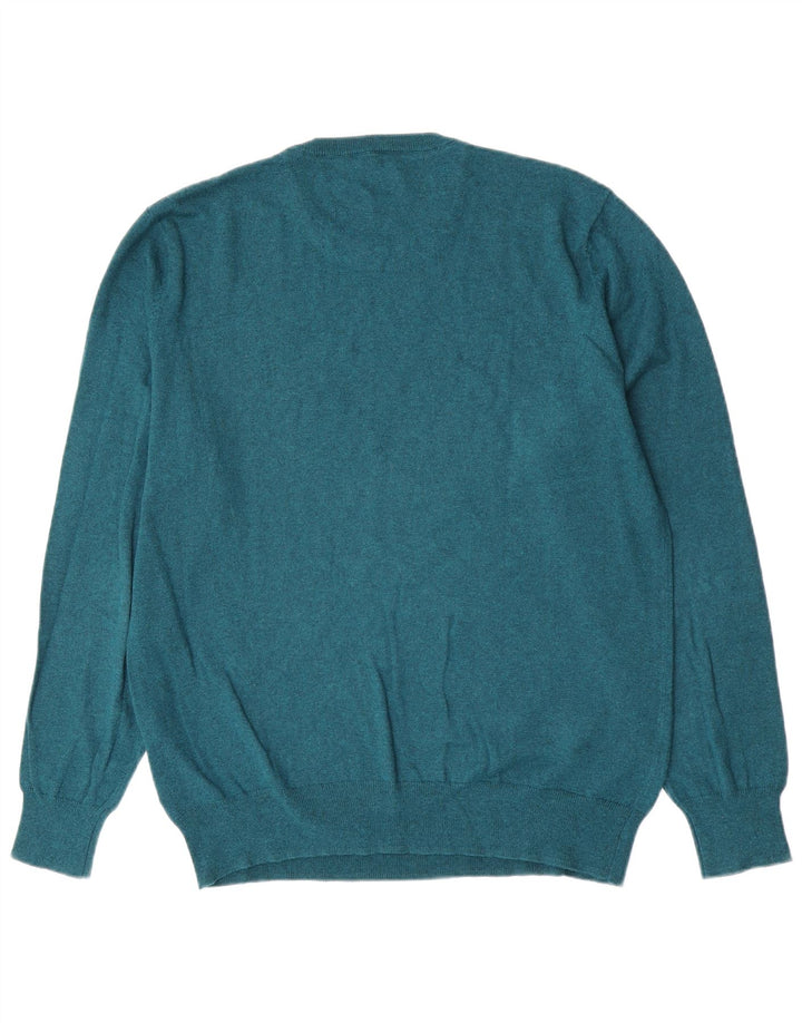 Kappa herre sweater med rund hals XL grøn bomuld