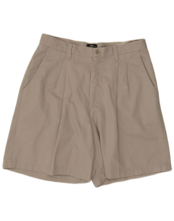 Lee kvinders højtaljede afslappede shorts US 14 XL W28 beige bomuld