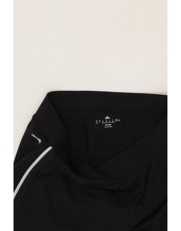 ADIDAS Womens Climalite Sport Shorts UK 12/14 Medium Black Polyester Vintage Adidas and Second-Hand Adidas from Messina Hembry 