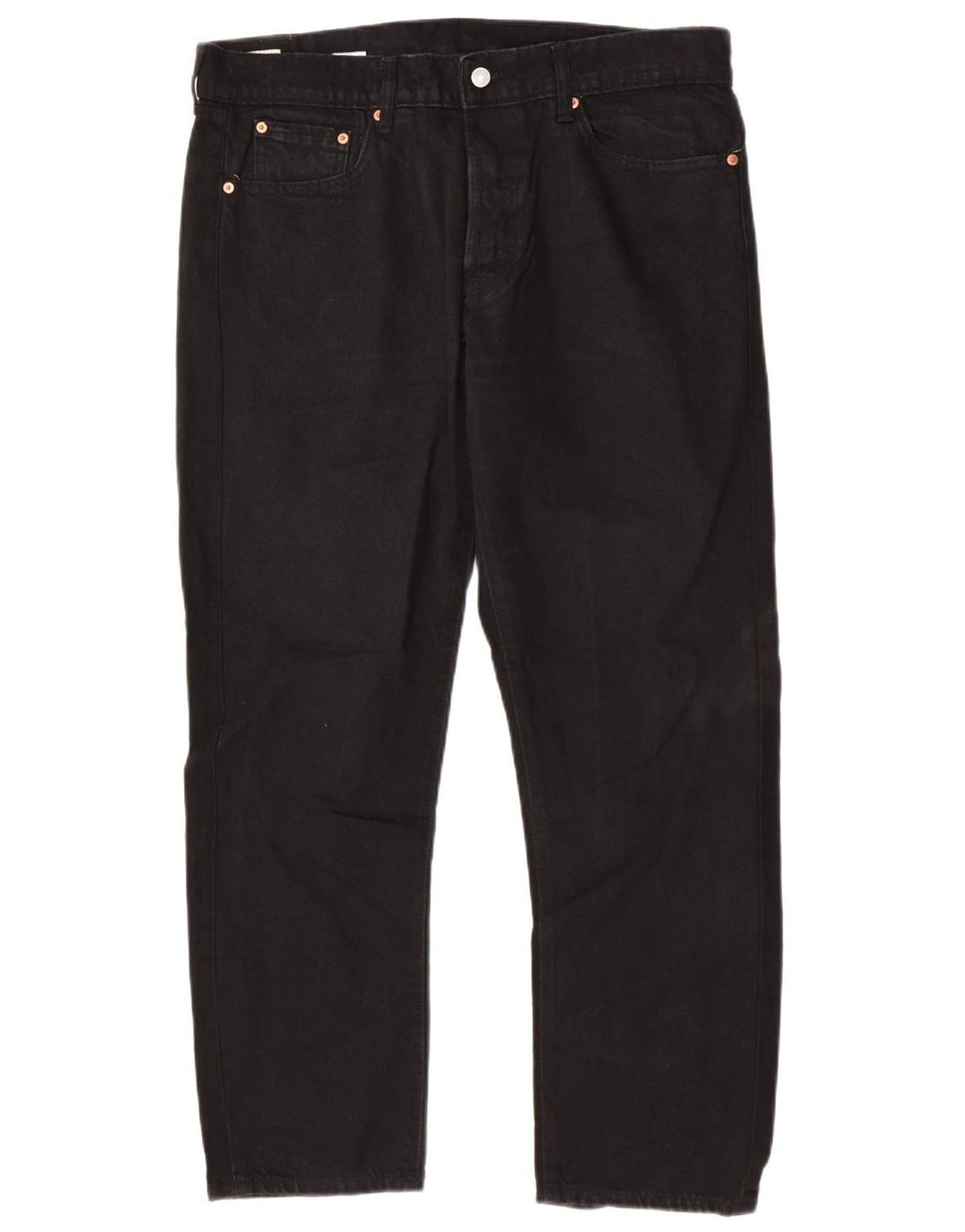 Levi's Herre 501 lige jeans W38 L28 sort bomuld
