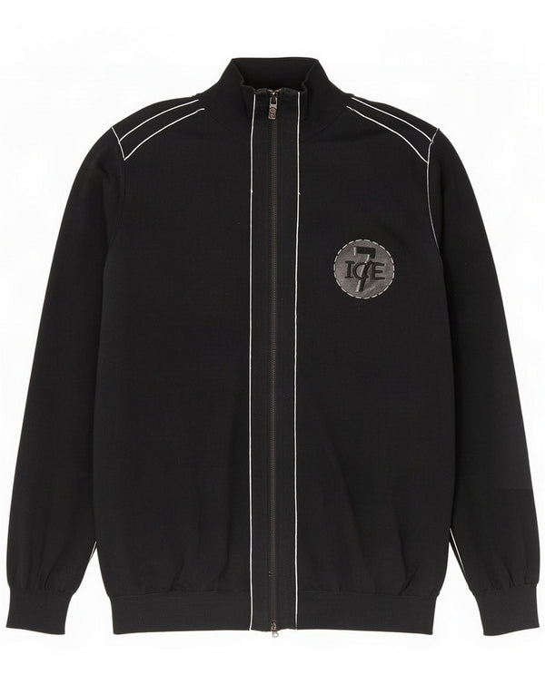 Iceberg Mens Tracksuit Top Jacket XL Black