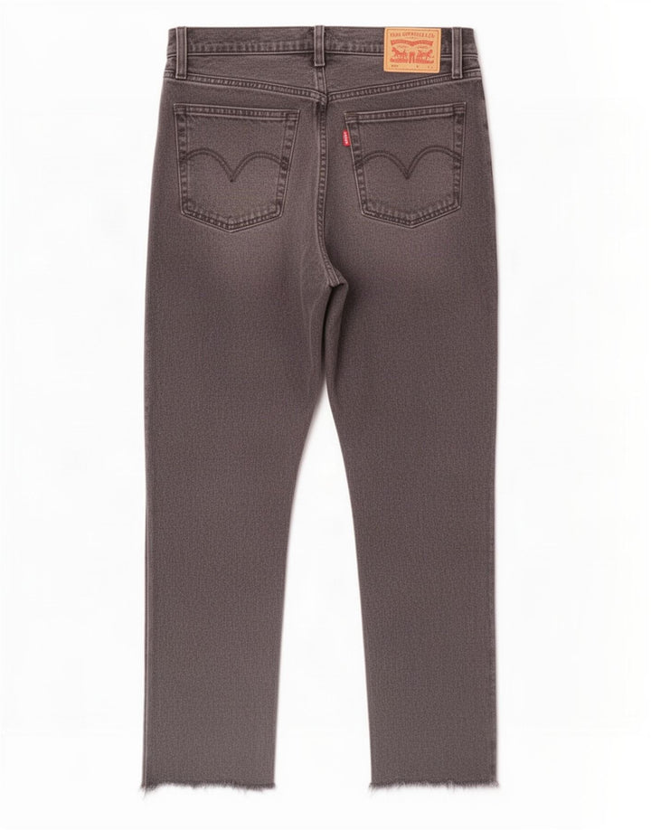 Levi's Dame 501 Straight Jeans W29 L28 Grå Bomuld
