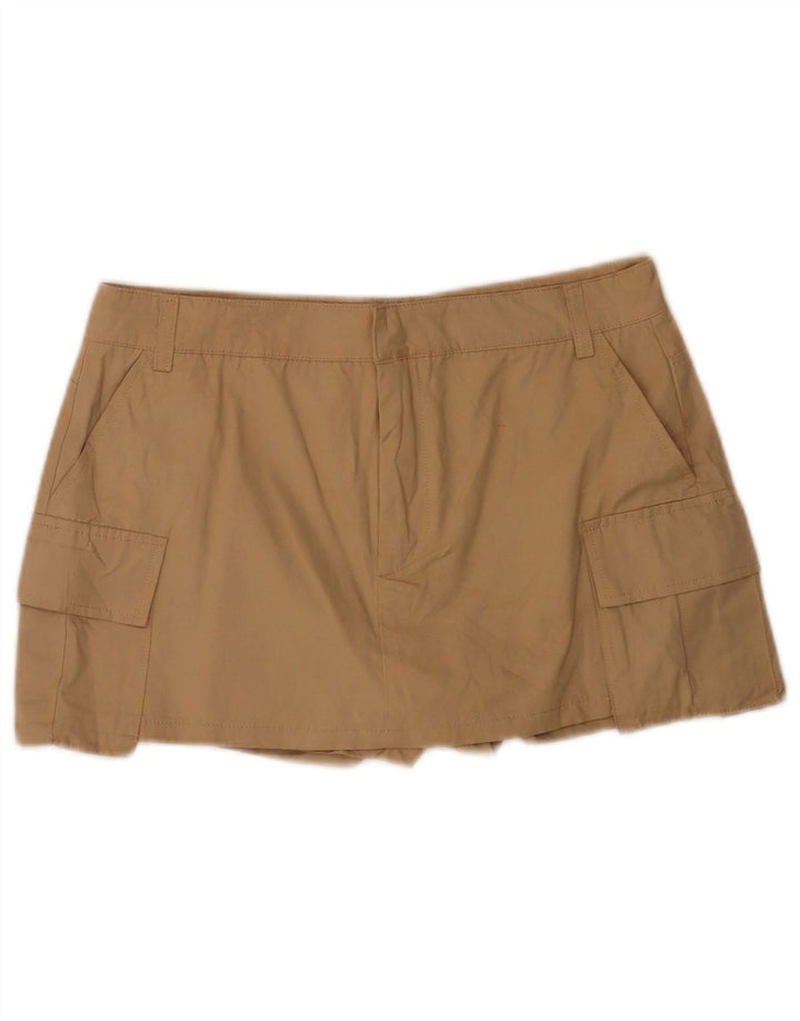 Zara Cargo Shorts til kvinder Medium W28 Beige Polyester
