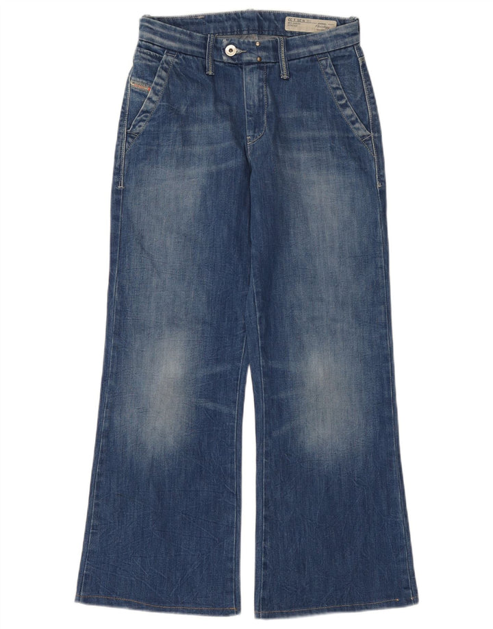 Diesel Dame Flairlegg Regular Flared Jeans W25 L27 Blå Bomuld