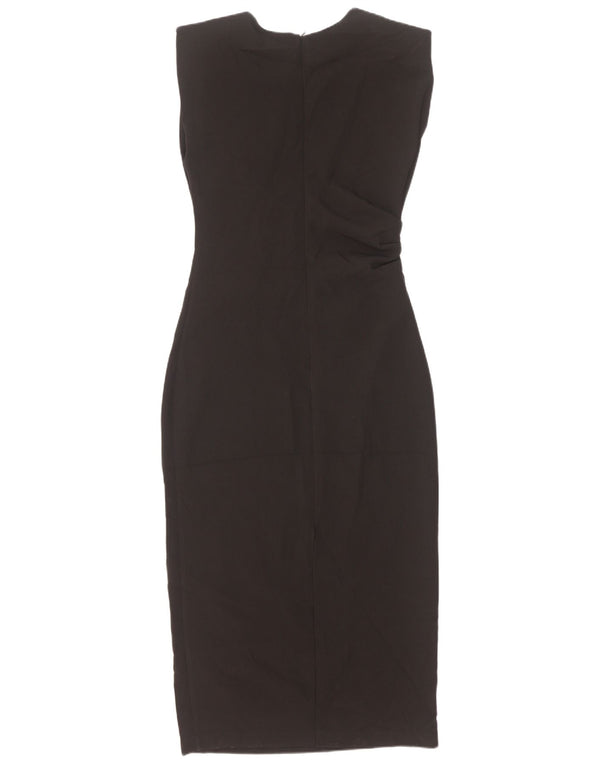 Zara Womens Sleeveless Bodycon Dress UK 8 Small Black