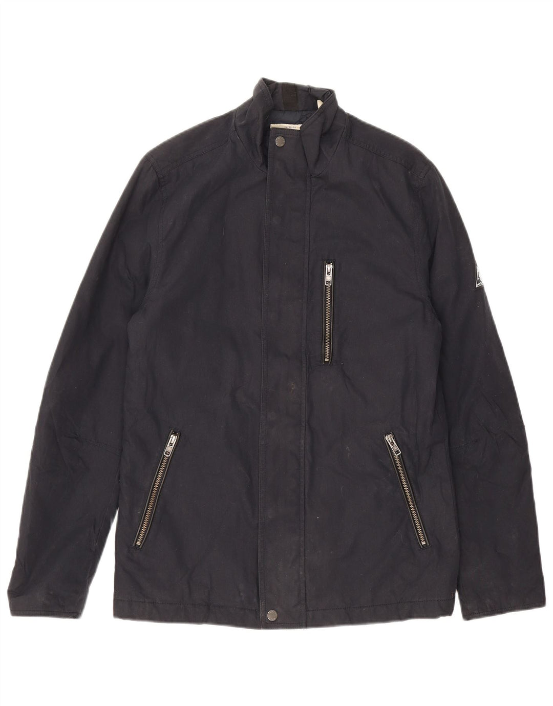 Jack Wills Herre Utility Jacket UK 34 XS Navy Blue Cotton