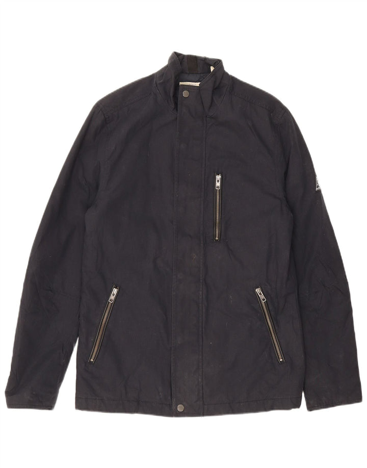 Jack Wills Herre Utility Jacket UK 34 XS Navy Blue Cotton