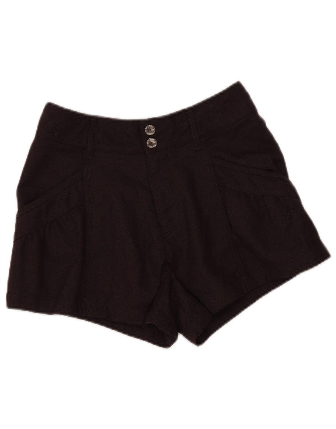 DIESEL Kvinder Højtaljede Casual Shorts W28 Medium Brun Uld