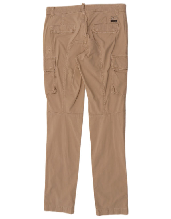 Mason's Herre Slim Cargo Bukser W31 L34 Beige Bomuld