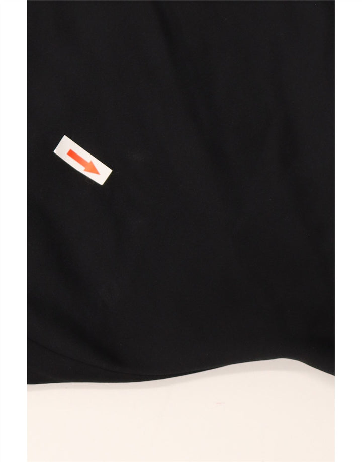 NIKE Herre Dri Fit Pullover med lynlås-hals Træningsdragt Top Medium Sort Colourblock