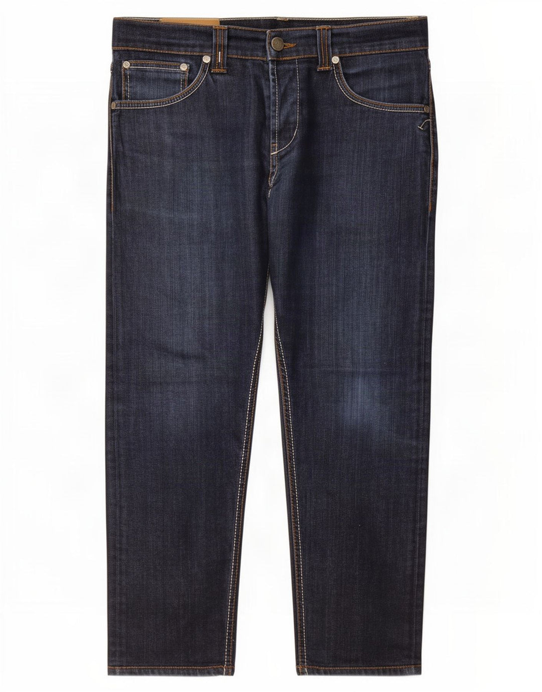 Dondup Dame Straight Jeans W34 L25 Marineblå Bomuld