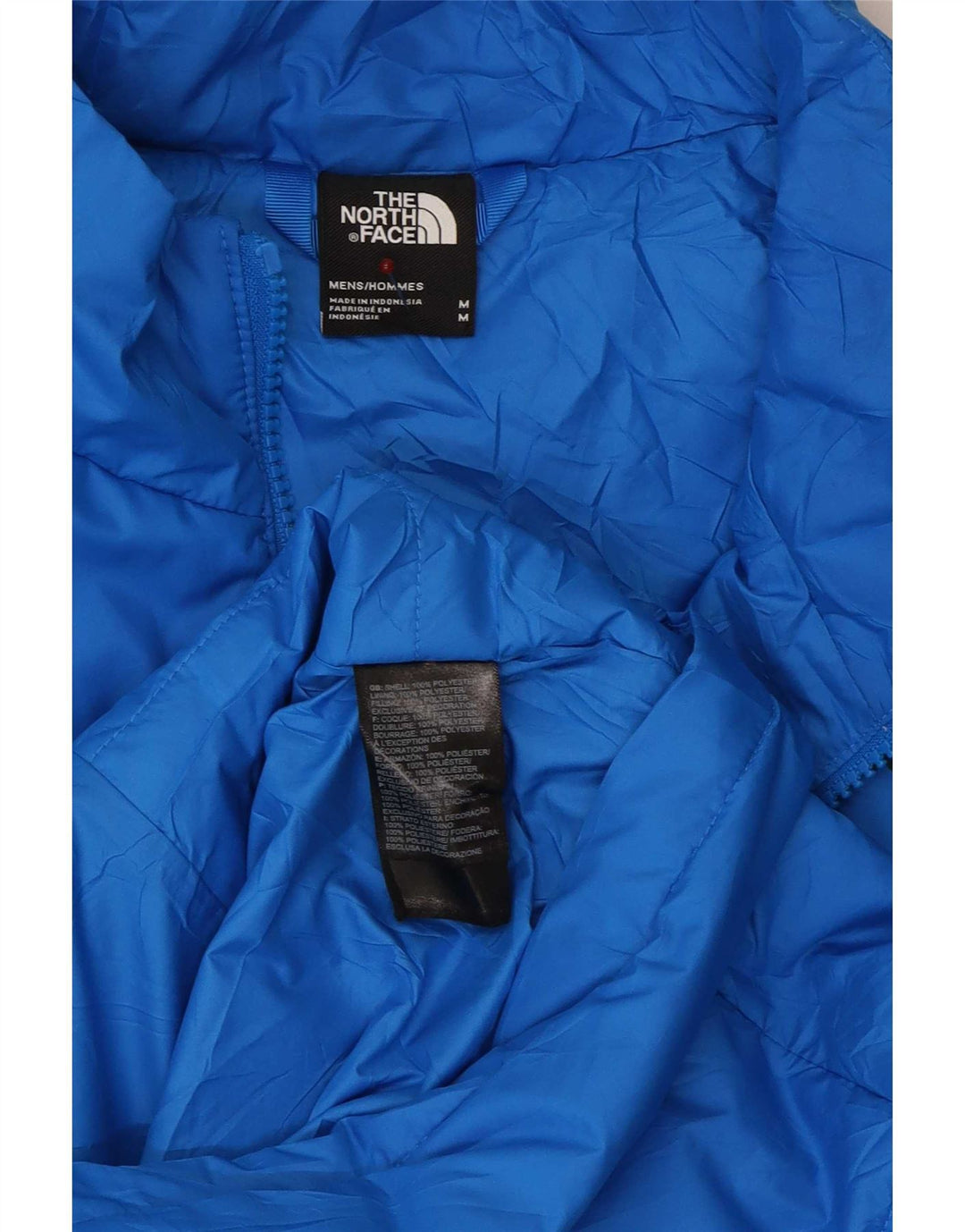 The North Face Herre Liner Polstret Jakke UK 38 Medium Blue Polyester