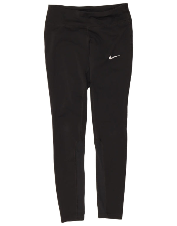 Nike Womens Dri Fit Leggings UK 10 Small Black