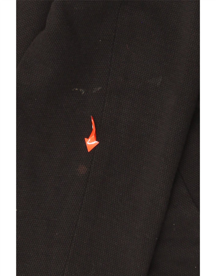 MARKS & SPENCER Dame 1-knaps blazerjakke UK 16 Stor sort bomuld