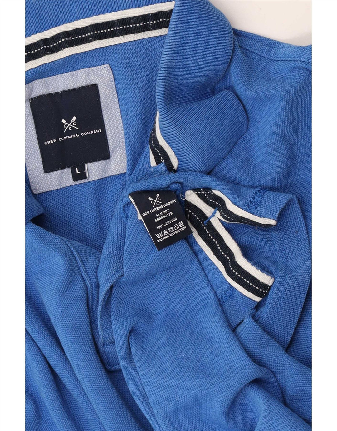 Besætningstøj Herre poloshirt Stor blå bomuld