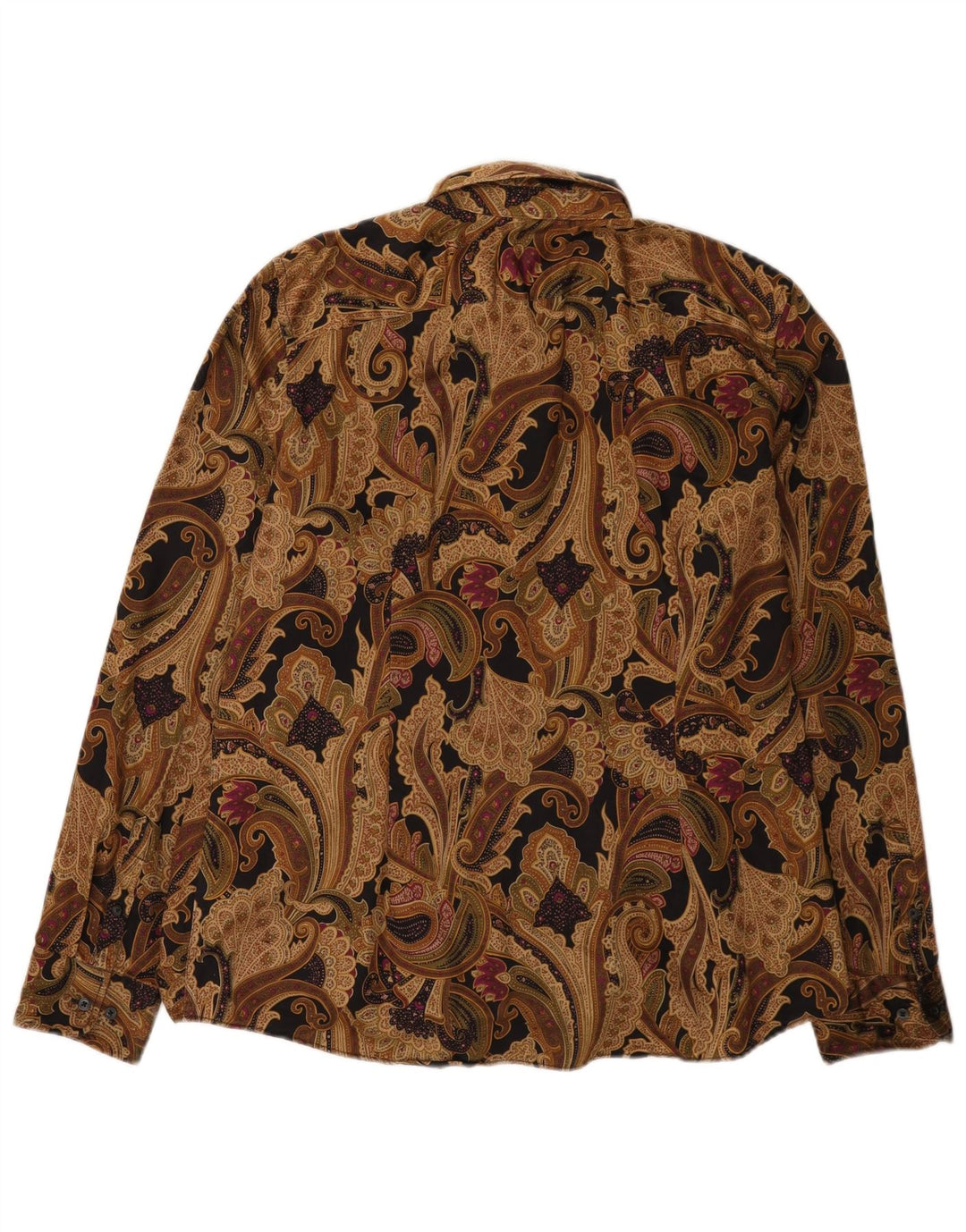 Chaps Dameskjorte UK 18 XL Brun Paisley Bomuld