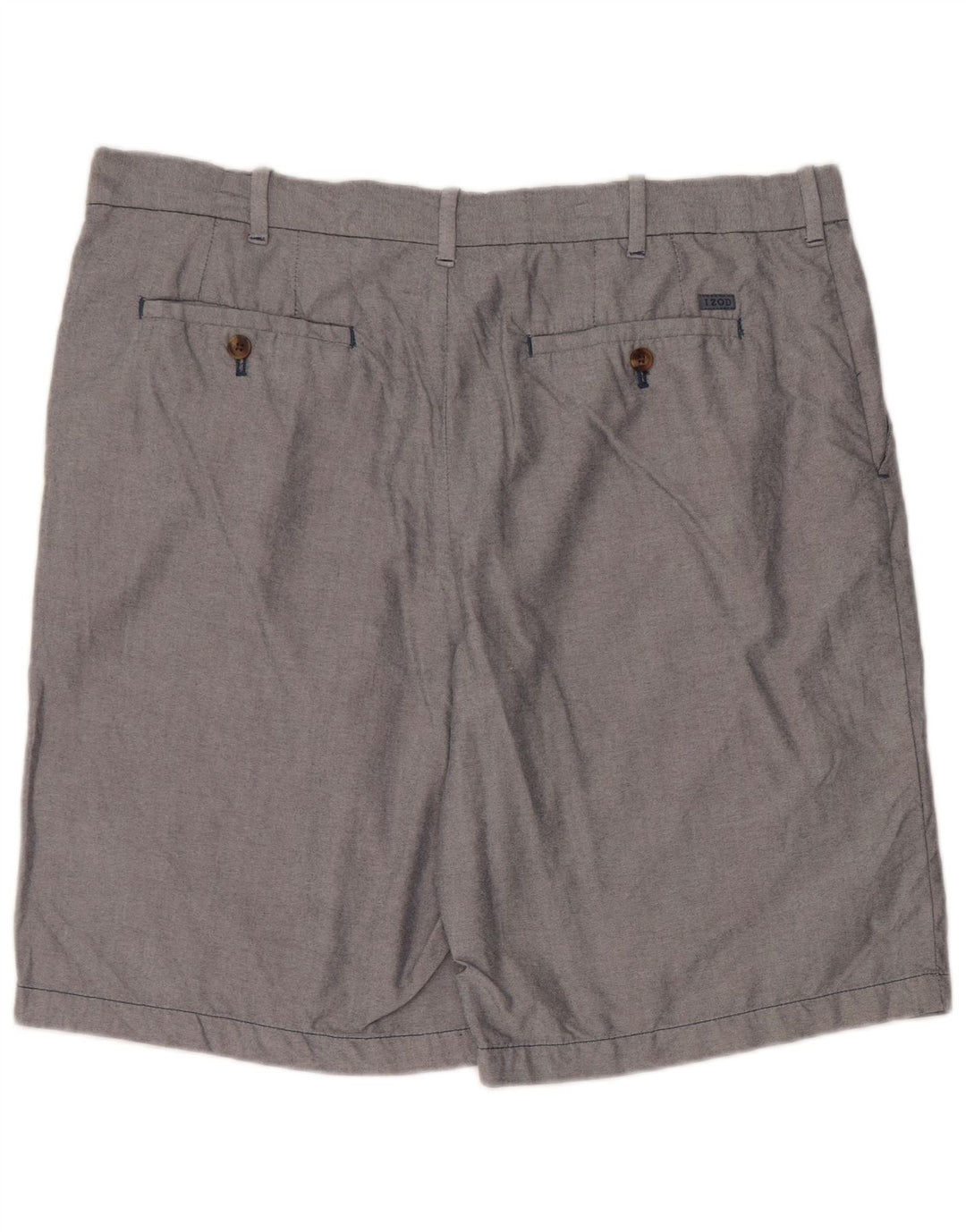 Izod Chino Shorts til mænd W38 XL Grå bomuld