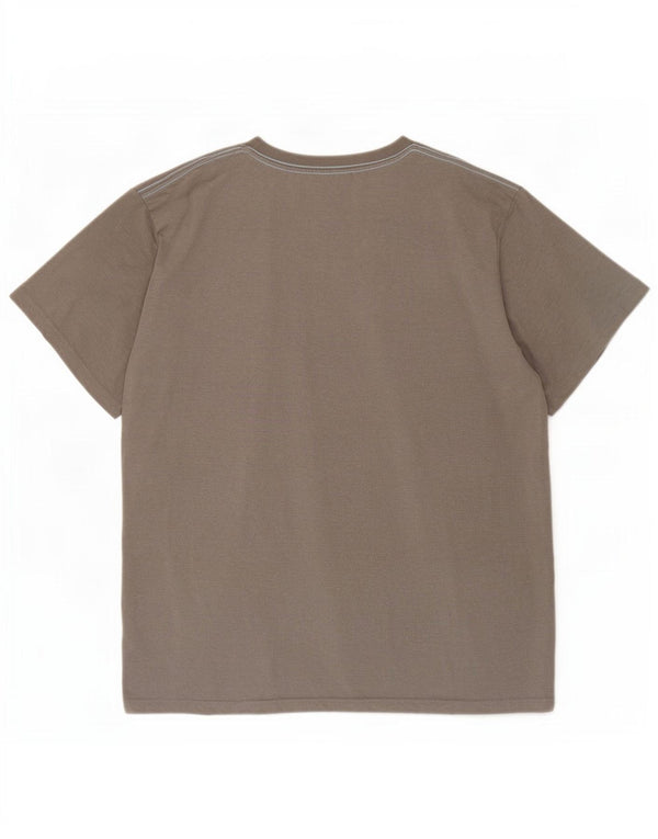 Weird Fish Herre Grafisk T-Shirt Top 3XL Grå Bomuld