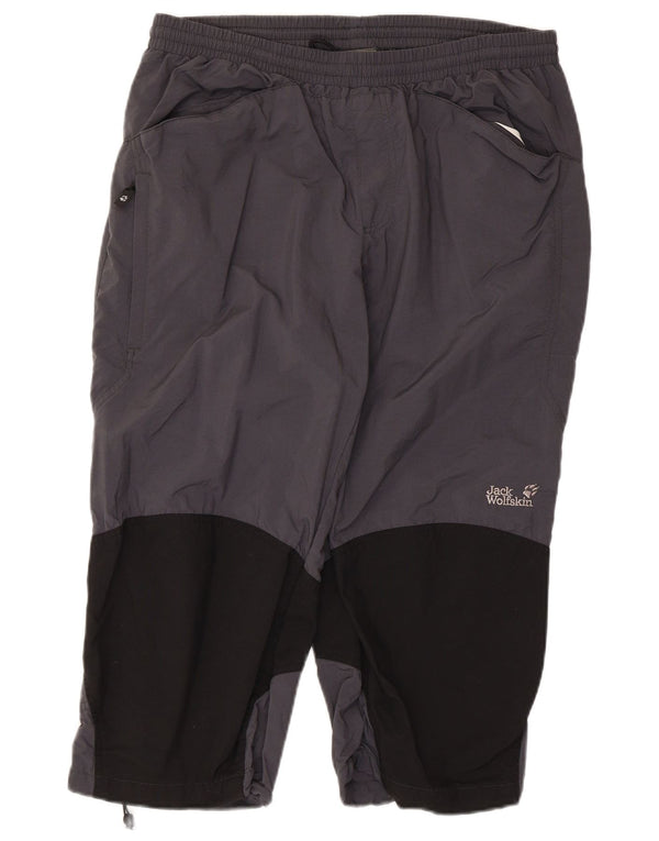 Jack Wolfskin Dame Lige Capri Bukser UK 44 XL W36 L20 Grå
