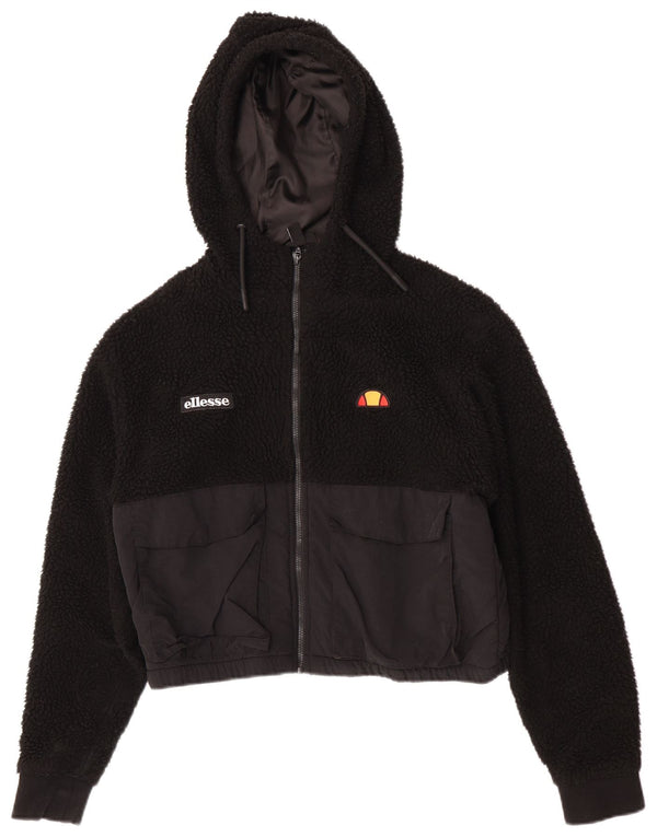 Ellesse Dame Fleece Hættetrøje Sweater UK 10 Small Black Sports