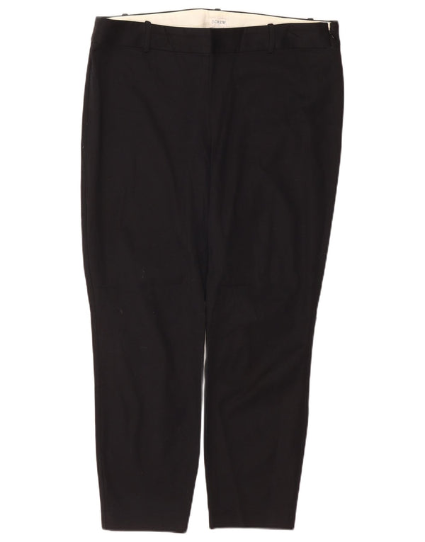 J. Crew Dame Slim Casual Bukser US 14 XL W34 L25 Marineblå Bomuld