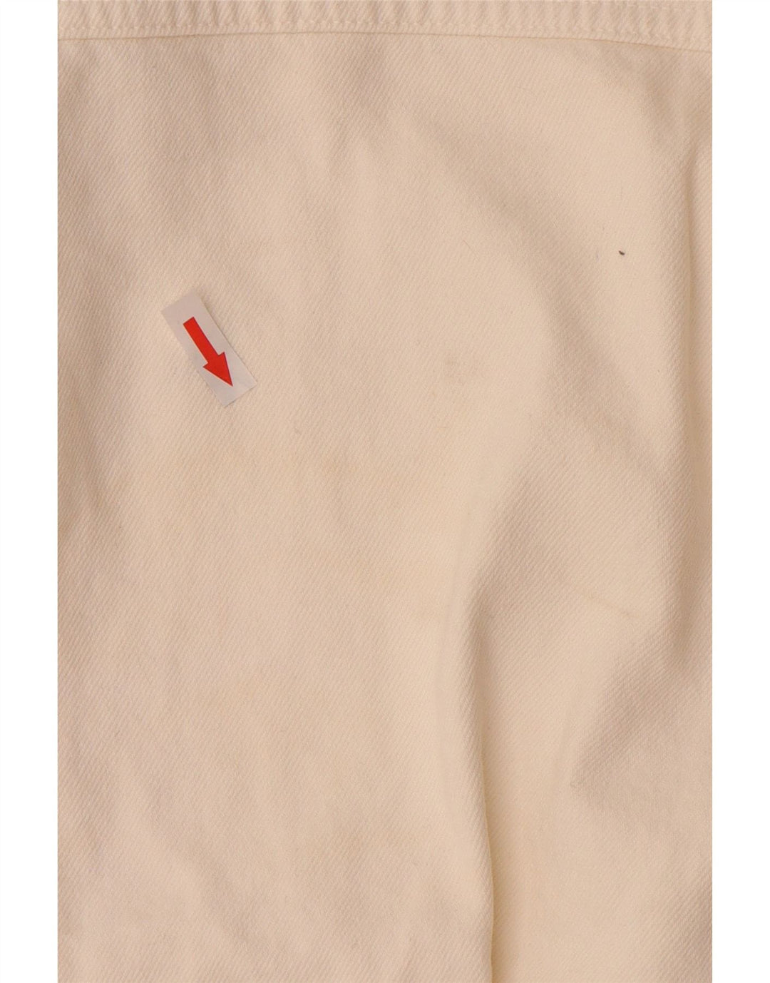 ZARA Dame Oversized Denim Jacket UK 10 Small White Bomuld