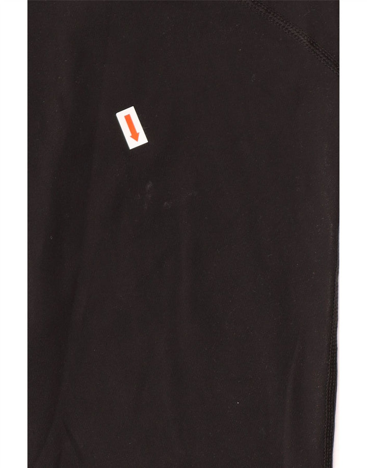 NIKE Dame Dri Fit Capri Leggings UK 14 Stor sort polyester