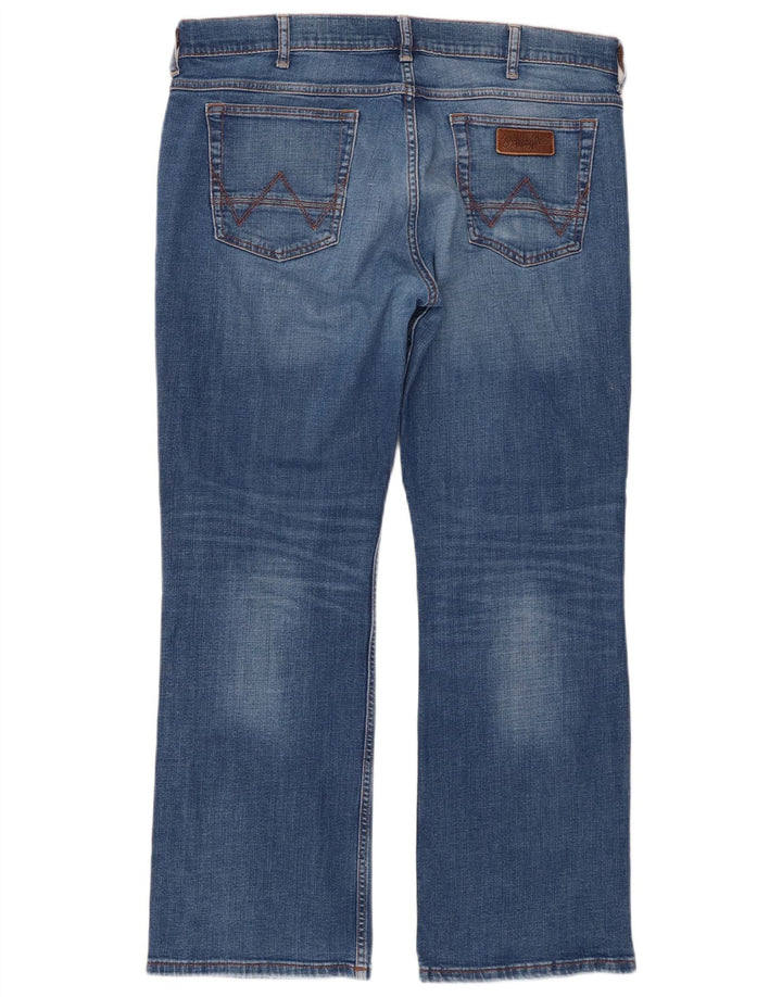 Wrangler Herre Jacksville Bootcut Jeans W36 L30 Blå Bomuld
