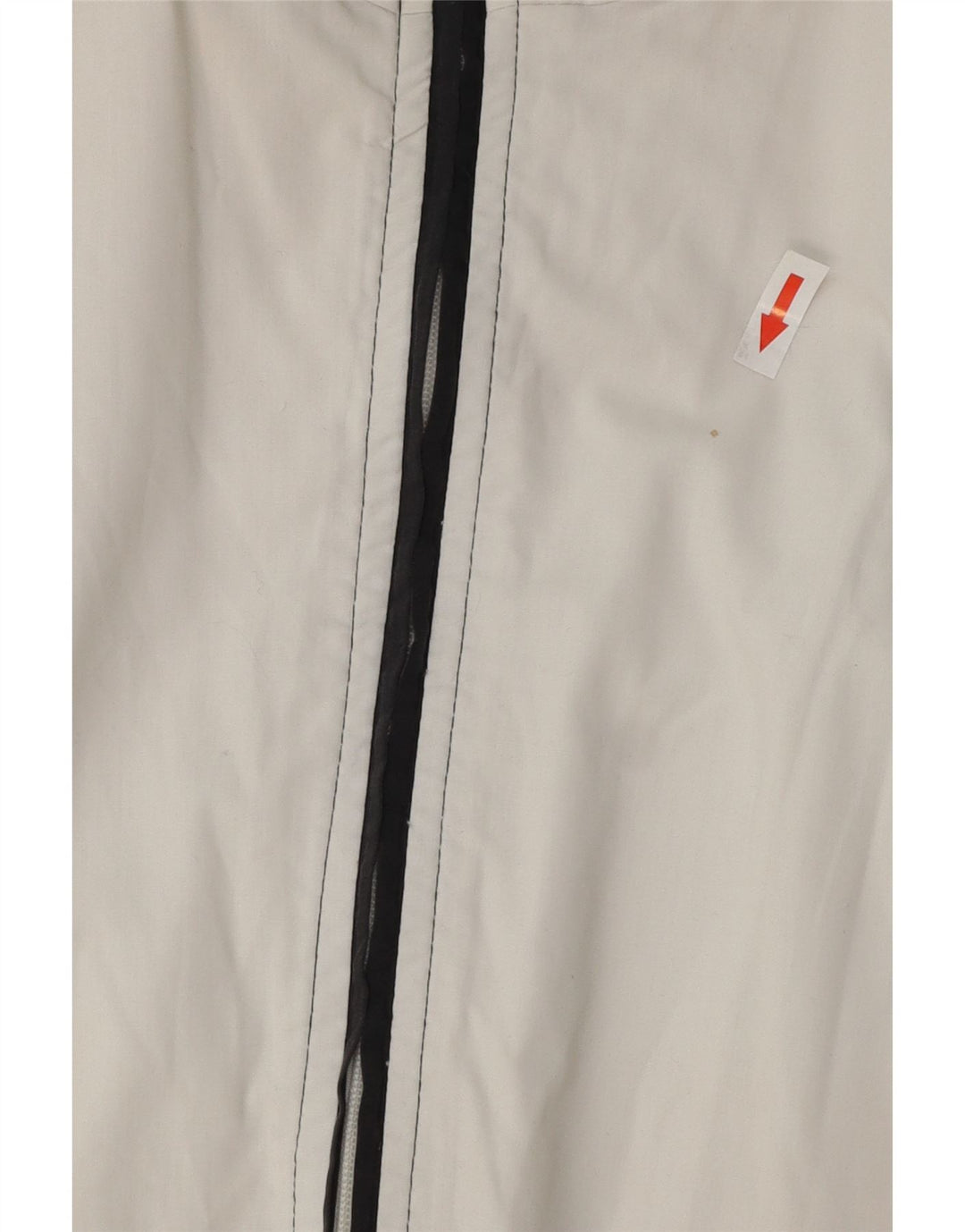 Herod Sport Herre Grafisk Bomber Jacket UK 40 Large White Colourblock Bomuld