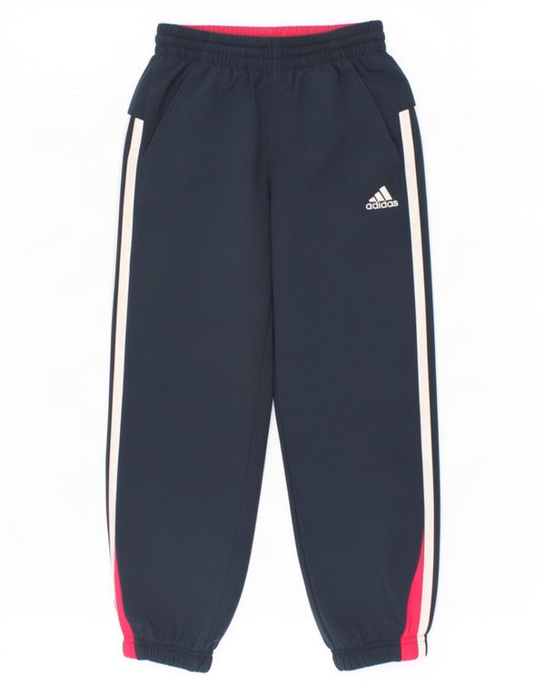 Adidas Pige Træningsdragt Bukser Joggers 5-6 År Marineblå Polyester