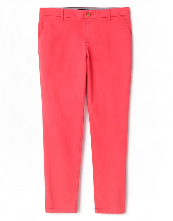 Tommy Hilfiger Dame Slim Chino Bukser US 8 Medium W30 L28 Pink Bomuld