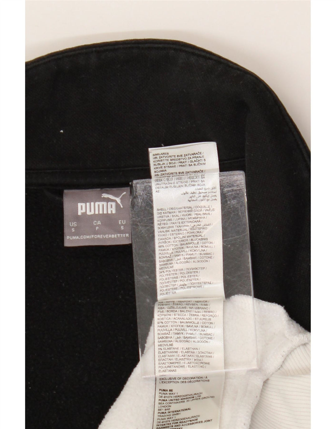 PUMA Herre grafisk træningsdragt Top jakke Lille hvid Colourblock Bomuld